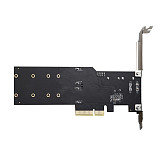 DIEWU PCIE 3.0 X4 Channel to 2-port M.2 (B-KEY) & 2-port SATA3.0 Adapter Card ASM1164 Chip 6Gbps for 2230 2242 2260 2280 SSD