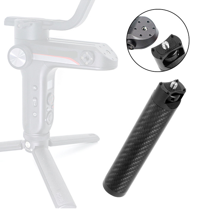 FEICHAO Carbon Fiber Handle Grip Handbar Extension Pole for Weebill S Handheld Stabilizer Monitor Mount for Weebill Lab Gimbal
