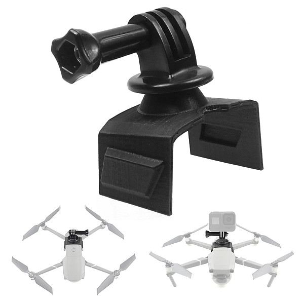 FEICHAO 3D Printed Extended Mount Bracket Holder for Mavic AIR2 Drone with 1/4 Screw for GoPro 8 7 5 Action Camera Accessories