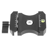 FEICHAO Universal SLR Quick Release Plate Mount Clamp Adapter w/ 3/8  to 1/4  Screw Nut Level DSLR Camera Tripod Ball Head QR Board Clip