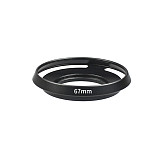 BGNING Screw Hole Hollow Metal Wide Angle Lens Hood Suitable for Canon/Nikon/SONY camera lenses