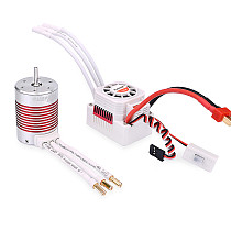 SURPASSHOBBY Platinum Waterproof Series 3650 Sensorless Brushless Motor 5200KV/3900KV/4300KV +60A ESC for 1/10 RC Car