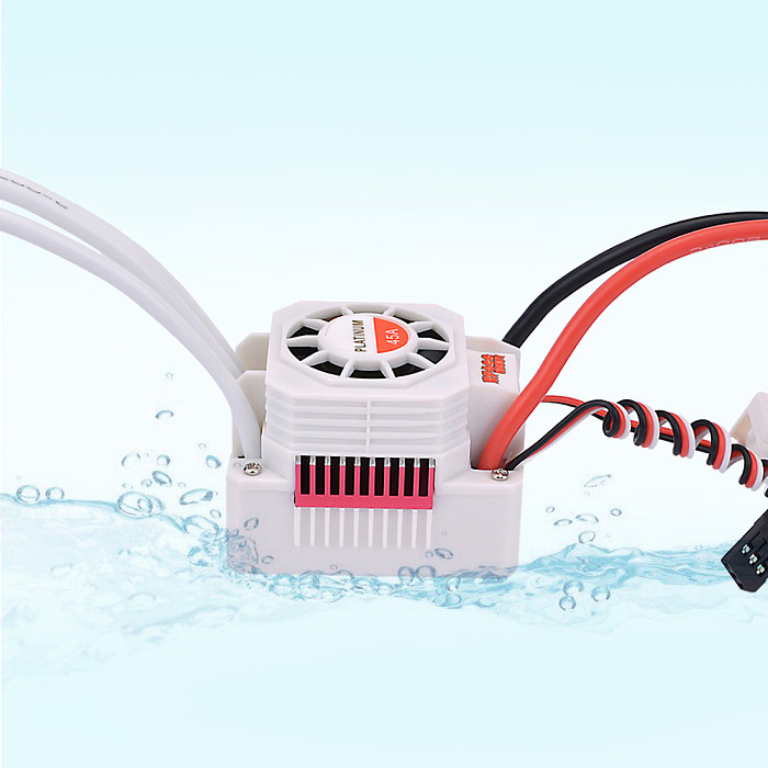 SURPASS HOBBY Platinum Waterproof Series 3650 Sensorless Brushless Motor 5200KV/3900KV/3100KV +45A ESC for 1/10 RC Car