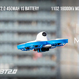 BETAFPV Meteor75 BT2.0 1S BWhoop Racing Quadcopter F4 1-2S AIO Brushless FC 1102 18000KV motor M01 AIO Camera VTX Mini Drone Aircraft