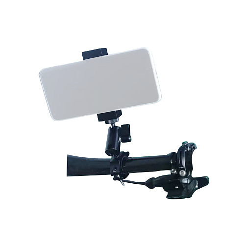 BGNing Aluminum Mobile Phone Holder SLR Camera Gmibal Tripod Bike Motorcycle Clip Cold Shoe Mount Selfie Stick 1/4  Hole Clamp