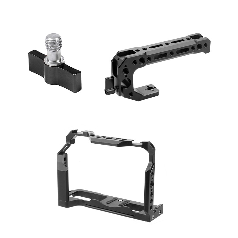 FEICHAO XT4 Rabbit Cage Camera Protection Frame with Handle Grip Compatible for FUJIFILM X-T4 XT4