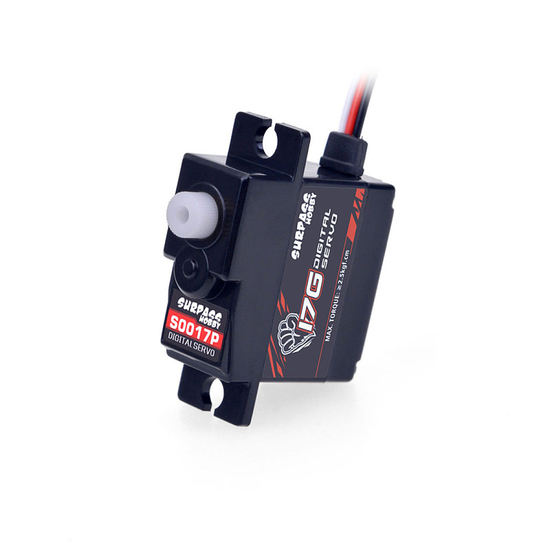 SURPASS Hobby S0017P 17g Plastic Gear 1.8KG Digital Servo for RC Fixed-Wing Airplane Robot Car Boat Duct Plane