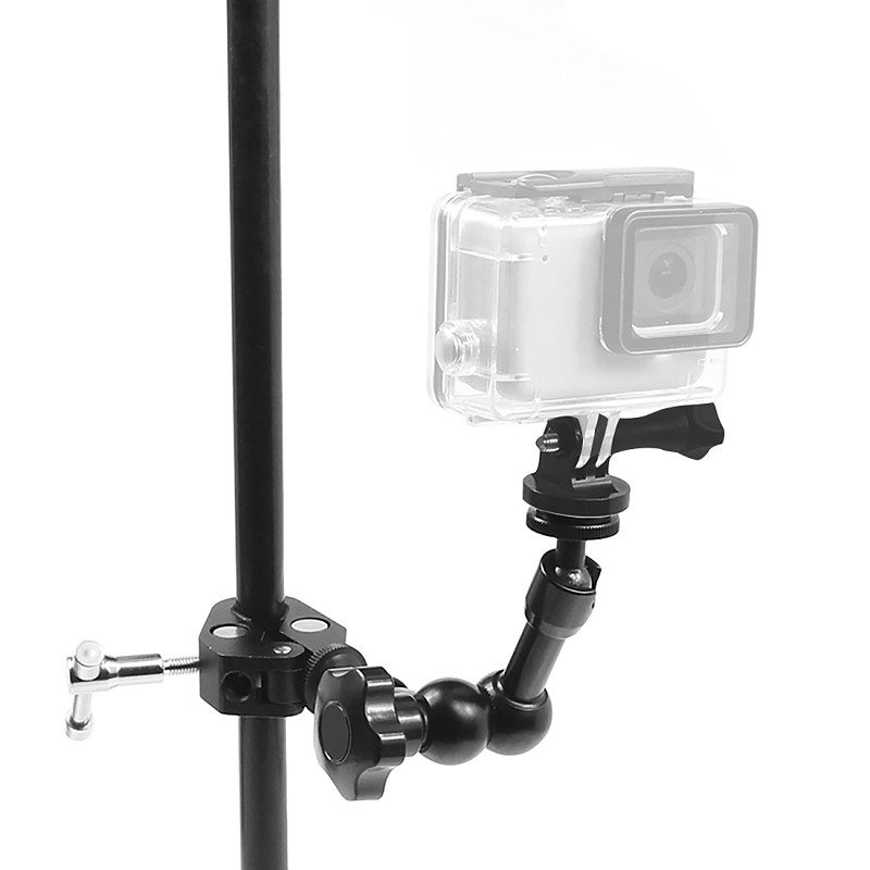 BGNing Adjustable Magic Arm Clamp + 7 Inch Friction Articulating Magic Arm Bracket for DSLR Camera Monitor LED Studio Light