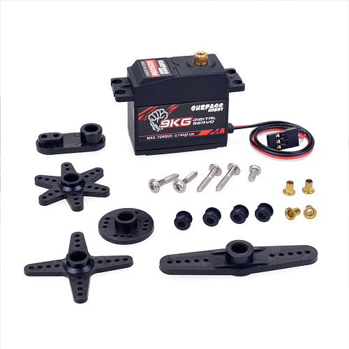 SURPASS Hobby S0900M Metal Gear 9KG Digital Servo for RC Airplane Robot 1/10 1/8 RC Monster Car Boat Duct Plane