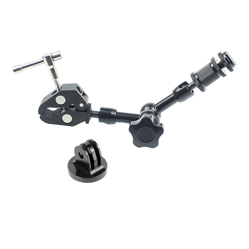 BGNing Adjustable Magic Arm Clamp + 7 Inch Friction Articulating Magic Arm Bracket for DSLR Camera Monitor LED Studio Light