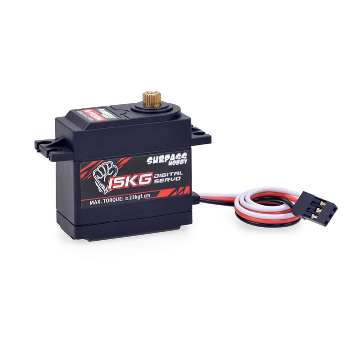 SURPASS Hobby S1500M Metal Gear 15KG Digital Servo for RC Airplane Robot 1/10 1/8 RC Monster Car Boat Duct Plane