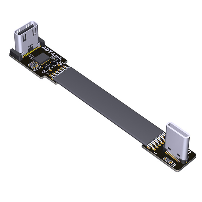 ADT-Link FPV USB 3.1 Type-C USB-C 90 Degree Adapter 15cm FPC Ribbon Flat Type-C USB-C Cable for Multicopter Aerial Photography