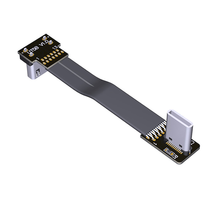 ADT-Link FPV USB 3.1 Type-C USB-C 90 Degree Adapter 15cm FPC Ribbon Flat Type-C USB-C Cable for Multicopter Aerial Photography
