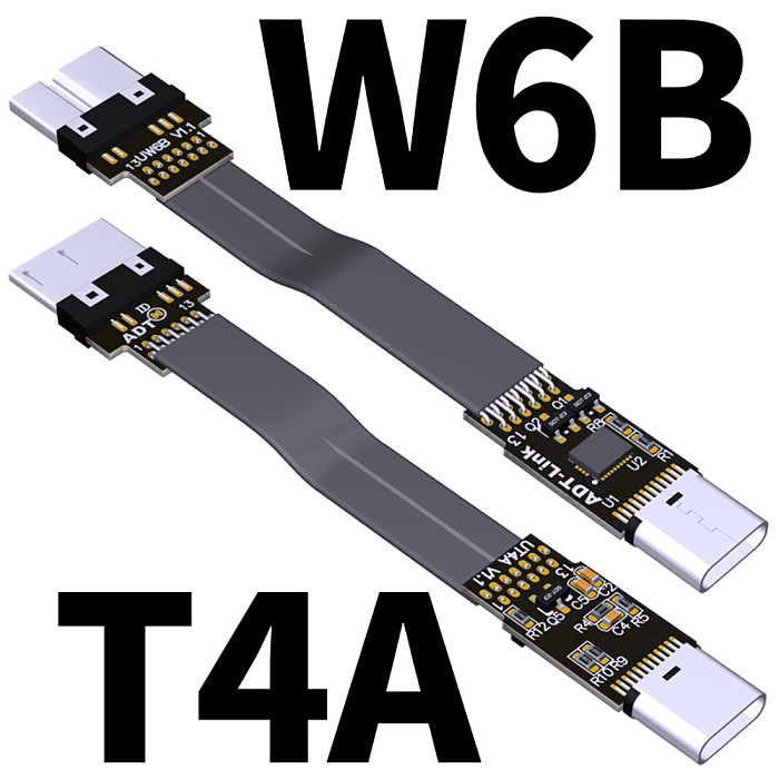 ADT-Link Type C To Micro USB 3.0 Type-c 90 Degree Adapter 15cm FPC Ribbon Flat USB-C to Micro-B 3.0 OTG FPV Cable 3A 5Gbps