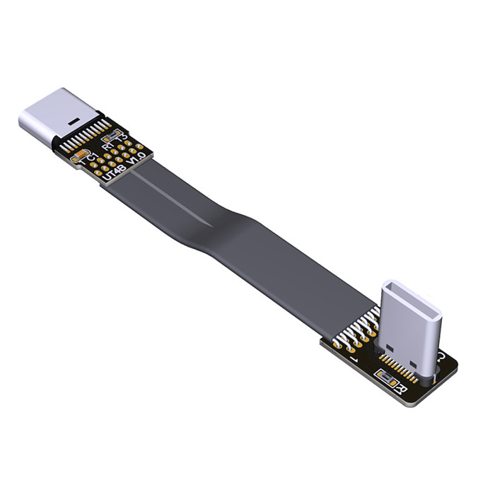 ADT-Link FPV USB 3.1 Type-C USB-C 90 Degree Adapter 15cm FPC Ribbon Flat Type-C USB-C Cable for Multicopter Aerial Photography