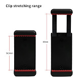BGNing Universal Adjustable Phone Clamp Holder Smartphone Clip Upright Desktop Tripod Mount Bracket with 1/4  Screw Thread Holes