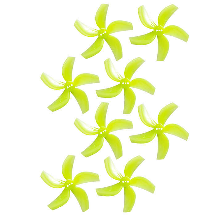 Gemfan 4 Pairs D63 5-Blade Propeller Accessories 1.65mm Shaft CW CCW for 1105-5500 Brushless Motor for DIY RC Drone FPV Racing
