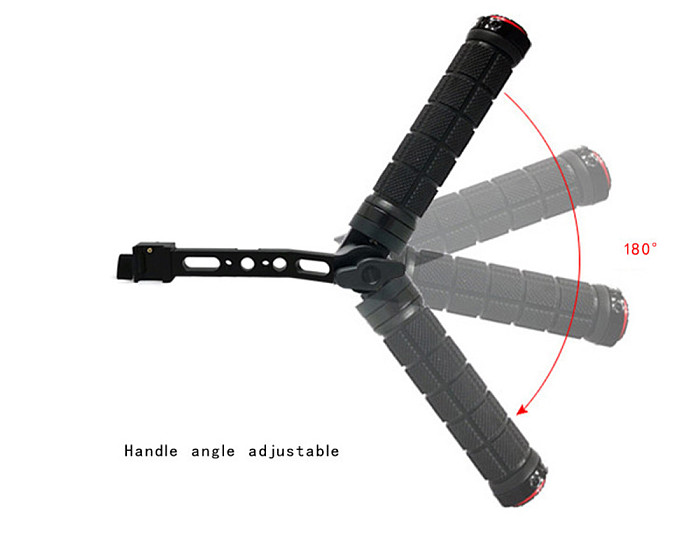 BGNING Adjustable Handgrip Mount for DJI RS2/RSC2 Handheld Gimbal Camera Stabilizer Extension Handle Angle Adjustable Accessories