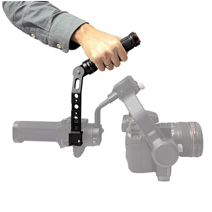 BGNING Adjustable Handgrip Mount for DJI RS2/RSC2 Handheld Gimbal Camera Stabilizer Extension Handle Angle Adjustable Accessories