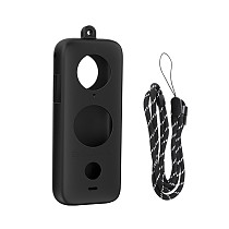 Sunnylife  Silicone Protective Cover Non-slip Lens Screen Protector Camera Body Case For Insta360 ONE X2 Action Camera Accessories