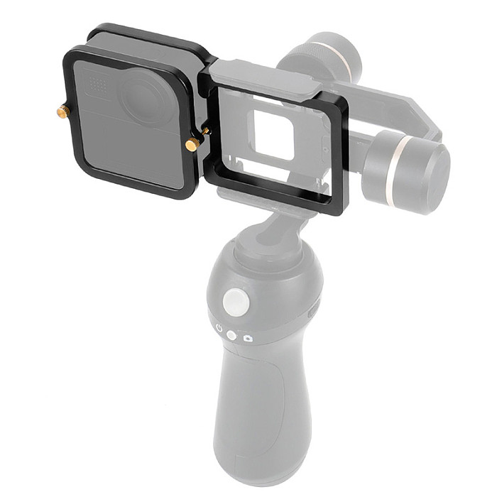FEICHAO BJB-GMAX CNC Aluminum Alloy Conversion Plate for GoPro Max Aluminum Alloy Gimbal Splint  for DJI Cloud Gimbal ​Magic Claw and other Stabilizers