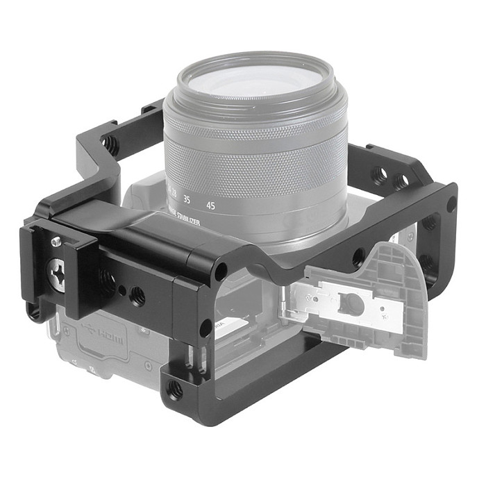 FEICHAO BTL-JN50 CNC Aluminum Alloy Canon Camera M50 Rabbit Cage Expansion Protection Frame Tripod Expansion Platform Handheld Camera Accessories Quick Release Plate Cold Shoe Holder Fill Light Lamp Holder for Canon M50/M5 Cameras