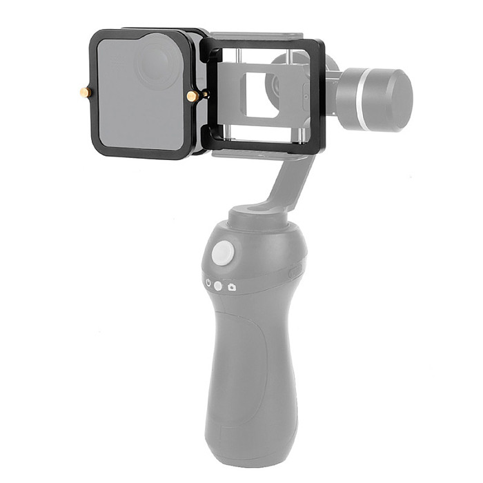 FEICHAO BJB-GMAX CNC Aluminum Alloy Conversion Plate for GoPro Max Aluminum Alloy Gimbal Splint  for DJI Cloud Gimbal ​Magic Claw and other Stabilizers