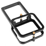 FEICHAO BJB-GMAX CNC Aluminum Alloy Conversion Plate for GoPro Max Aluminum Alloy Gimbal Splint  for DJI Cloud Gimbal ​Magic Claw and other Stabilizers