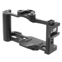 BGNing CNC Aluminum DSLR Camera Form-fitting Cage for Sony ZV1 Rig Vlog with Arri Cold Shoe Mount 1/4  3/8  Inch Screw Holes
