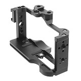 BGNing CNC Aluminum DSLR Camera Form-fitting Cage for Sony ZV1 Rig Vlog with Arri Cold Shoe Mount 1/4  3/8  Inch Screw Holes