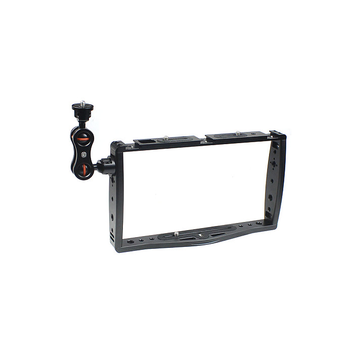 FEICHAO Aluminum Alloy Bracket Stabilizer Live Video Fill Light Mounting Bracket 1/4 3/8 Inch ​Cold Shoe Stand for Huawei P40 Apple 12 11 for GoPro13 for DJI Insta360 ONE R and Micro SLR