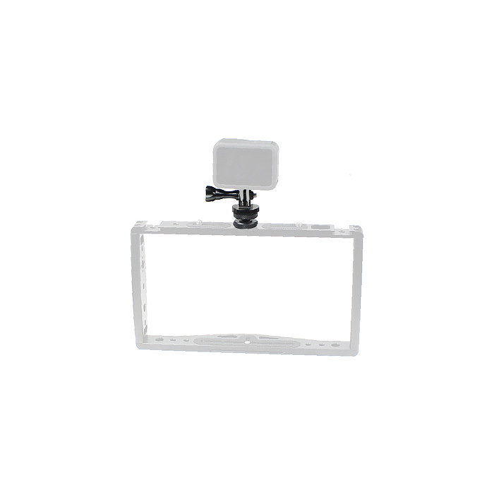 FEICAHO  3/8  to 1/4  Inch Adapter Screws Nut Mount Tripod DSLR Rig Cage Flash MIC Holder with Phone Clip for Gopro Action Cameras