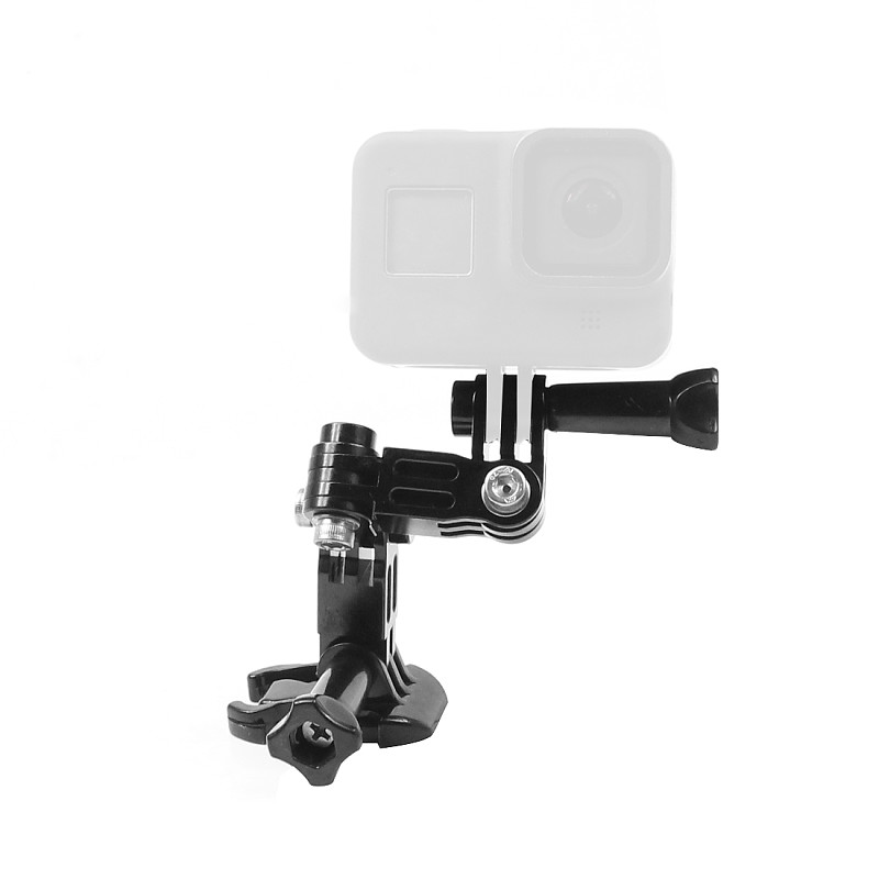 BGNING Aluminum Adjustable Connector Extension Base Mount w/ Helmet Adapter Screws for Gopro Hero 9 for Insta360 for Osmo Action Camera