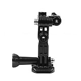 BGNING Aluminum Adjustable Connector Extension Base Mount w/ Helmet Adapter Screws for Gopro Hero 9 for Insta360 for Osmo Action Camera
