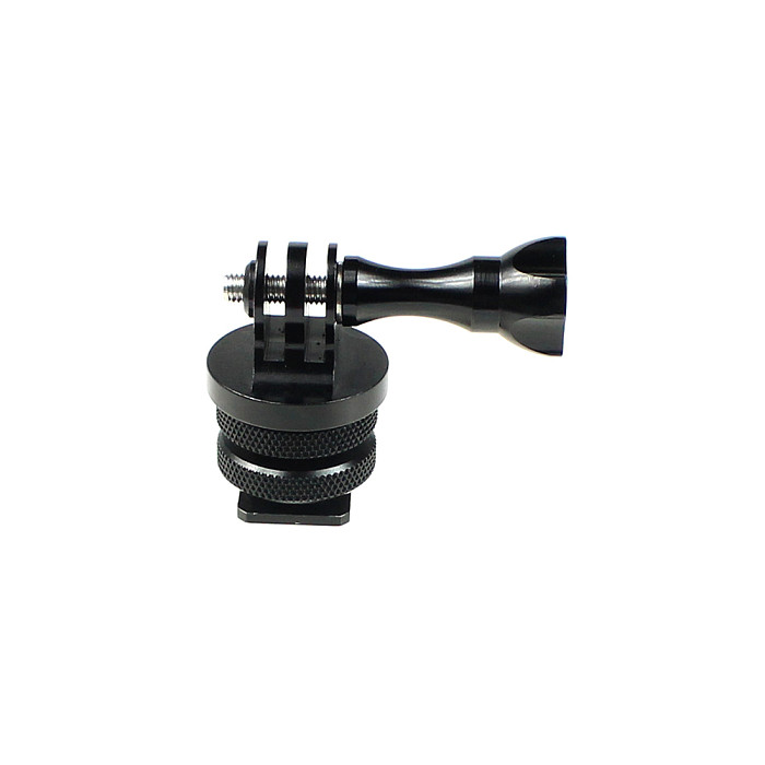 FEICAHO  3/8  to 1/4  Inch Adapter Screws Nut Mount Tripod DSLR Rig Cage Flash MIC Holder with Phone Clip for Gopro Action Cameras