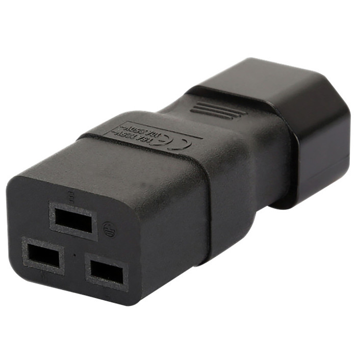 XT-XINTE PDU PSU APC UPS IEC C14 Male to C19 Adapter PLUG Computer Room Server Power Conversion Receptacle Adapter Convert Socket Plug
