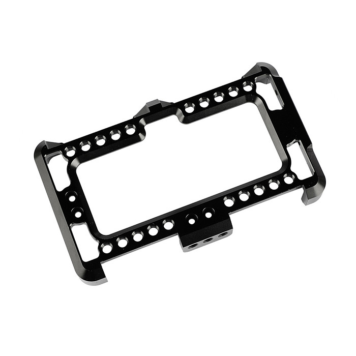 BGNING New Aluminum Monitor Cage Bracket Mount Stabilizer Perfect Fit For FeelWorld F5 On-Camera Monitor