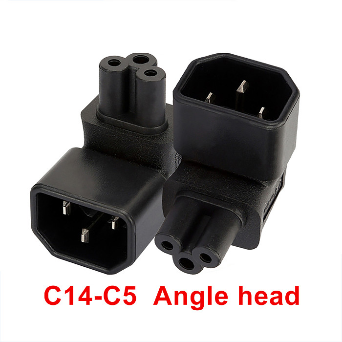 XT-XINTE Universal Power Adapter IEC 320 C14 to C5 Adapter Converter C5 to C14 AC Power Plug Socket 3 Pin IEC320 C14 Connector