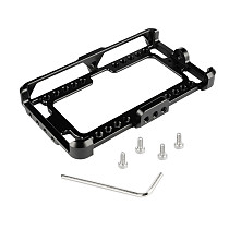 BGNING New Aluminum Monitor Cage Bracket Mount Stabilizer Perfect Fit For FeelWorld F5 On-Camera Monitor