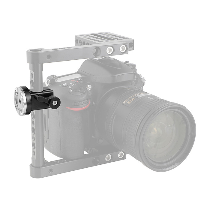 BGNING Aluminum alloy 15mm Single Rail Rod Clamp With M6 ARRI Style Rosette Mount For DSLR Camera Cage Handgrip