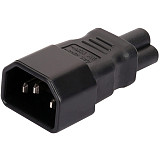 XT-XINTE Universal Power Adapter IEC 320 C14 to C5 Adapter Converter C5 to C14 AC Power Plug Socket 3 Pin IEC320 C14 Connector