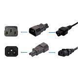 XT-XINTE Universal Power Adapter IEC 320 C14 to C5 Adapter Converter C5 to C14 AC Power Plug Socket 3 Pin IEC320 C14 Connector