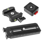 BGNing Universal SLR Cameras Quick Release Plate Horizontal Vertical Shooting with Bottom Aka Cold Shoe Mount for DSLR L Board Bracket