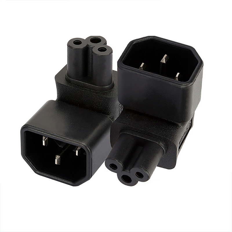 XT-XINTE Universal Power Adapter IEC 320 C14 to C5 Adapter Converter C5 to C14 AC Power Plug Socket 3 Pin IEC320 C14 Connector