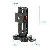 BGNing Universal SLR Cameras Quick Release Plate Horizontal Vertical Shooting with Bottom Aka Cold Shoe Mount for DSLR L Board Bracket