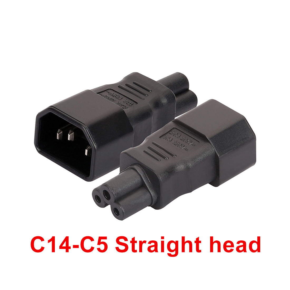 US$ 1.73 - XT-XINTE Universal Power Adapter IEC 320 C14 to C5 Adapter ...