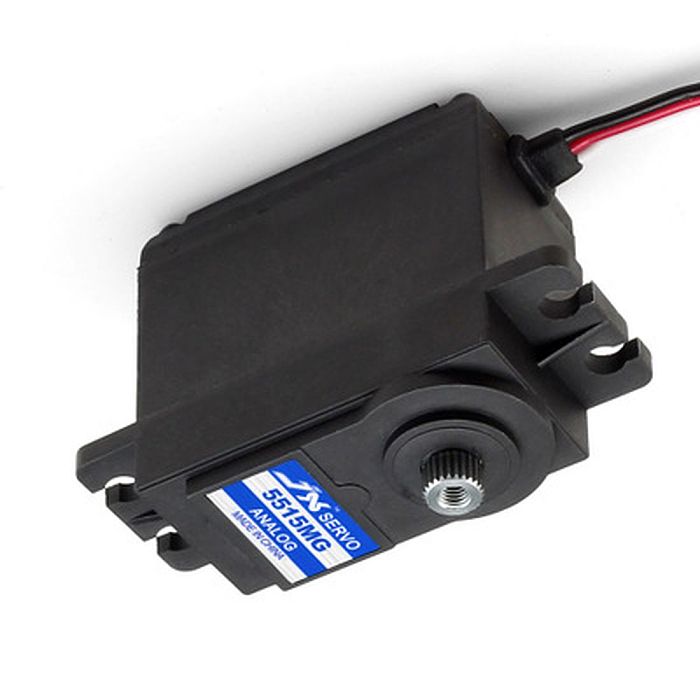 JX Servo PS-5515MG 15KG Large Torque Metal Standard Steering Gear Servo 120° with 25T Metal Servo Arm for DIY RC Airplane Robot Models
