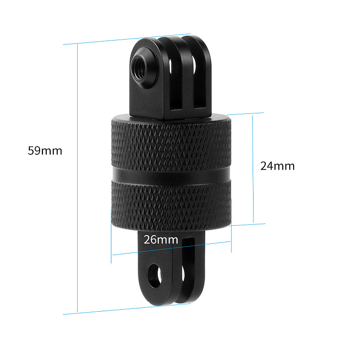 OEM Universal Go Pro 360 Degree Swivel Rotating Aluminium Tripod Mount Adapter Head Pivot Arm Connector for Gopro Hero 13 4