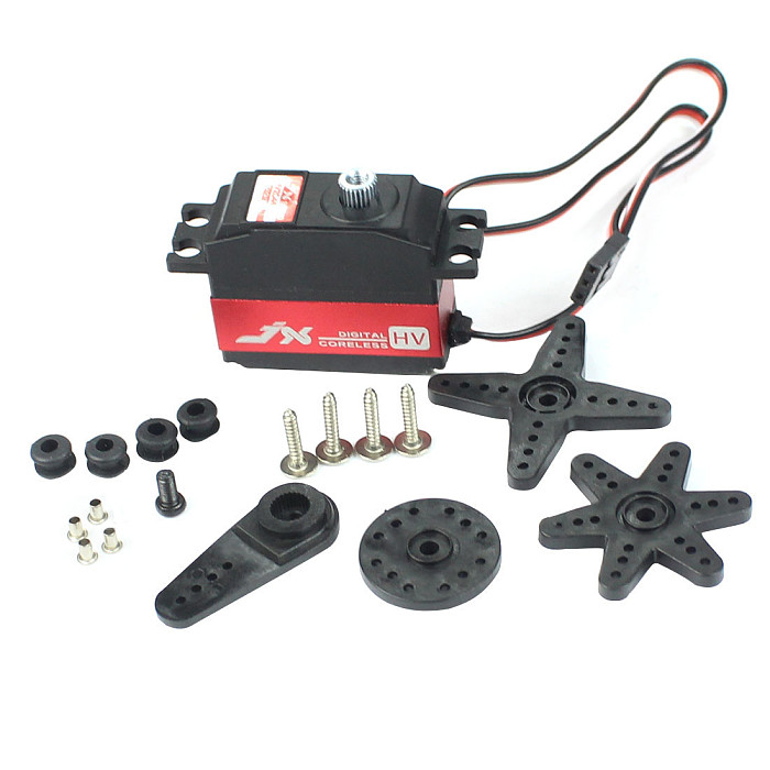 JX Servo PDI-HV2546MG 25g Metal Gear Digital High Voltage Tail Servo 180° for RC 450 500 Helicopter Fixed-Wing Airplane Parts