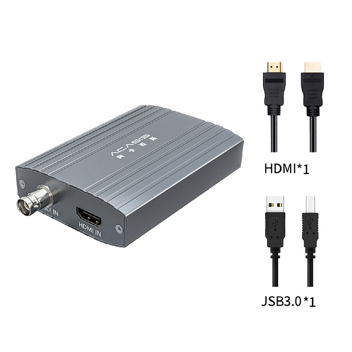 Acasis U3SDH 2-channel for SDI/HDMI HD USB3.0 Video Capture Card Switch 1920*1080@60FPS for PS4 Game Live/NS Camera 4K Recording